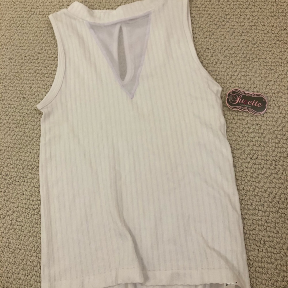 Suzette Collection Sleeveless Deep V Top